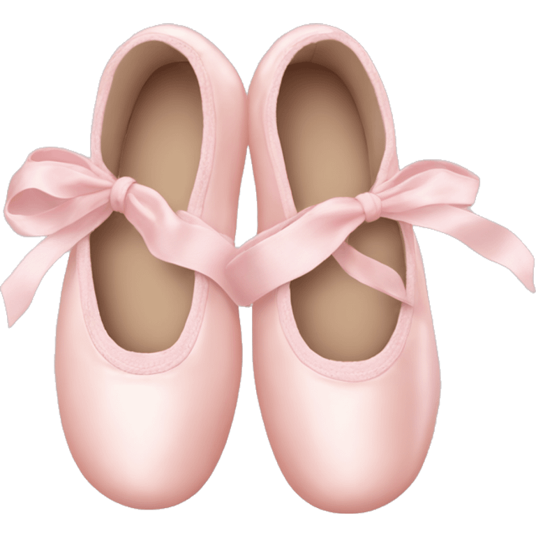 Pale pink ballet shoes emoji