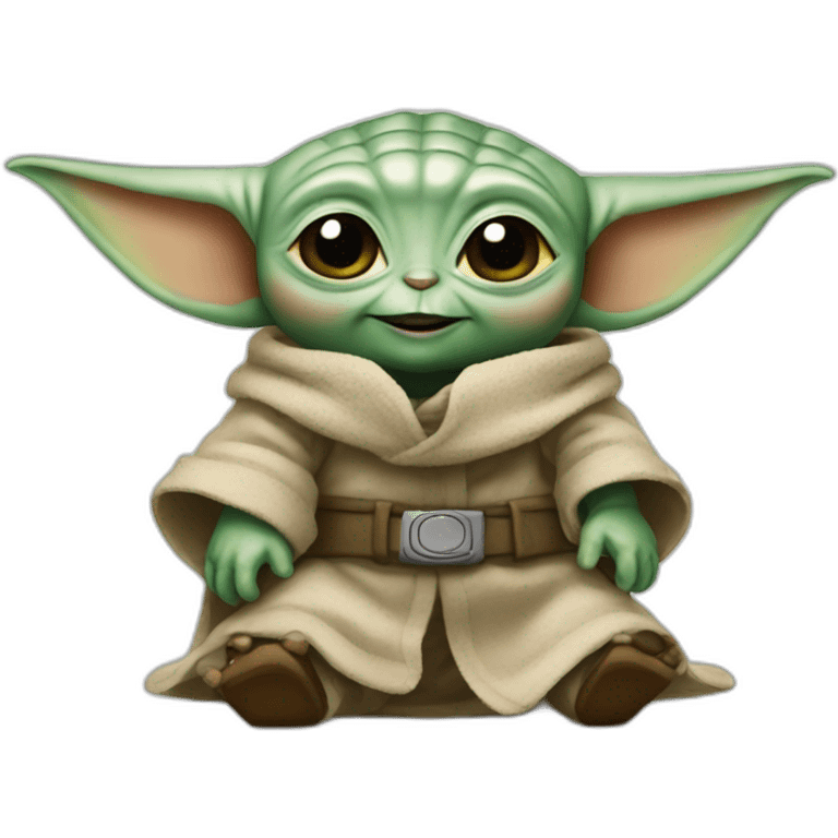 jolly baby yoda emoji