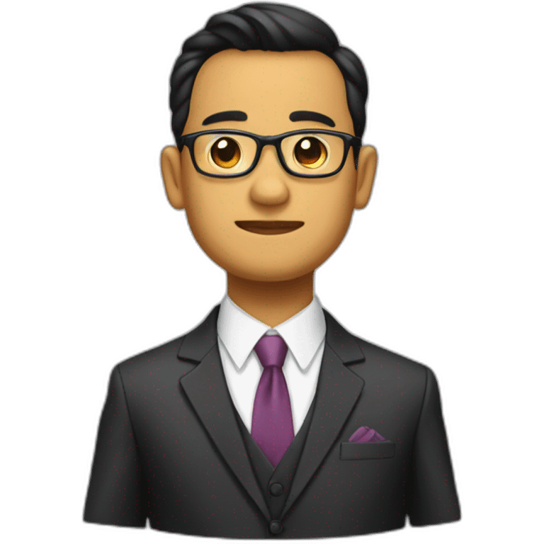 Anies Rasyid Baswedan with suit emoji