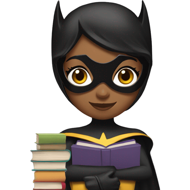 batgirl with books emoji