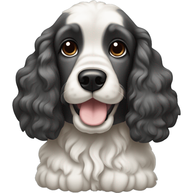 Cookies and cream cocker spaniel emoji