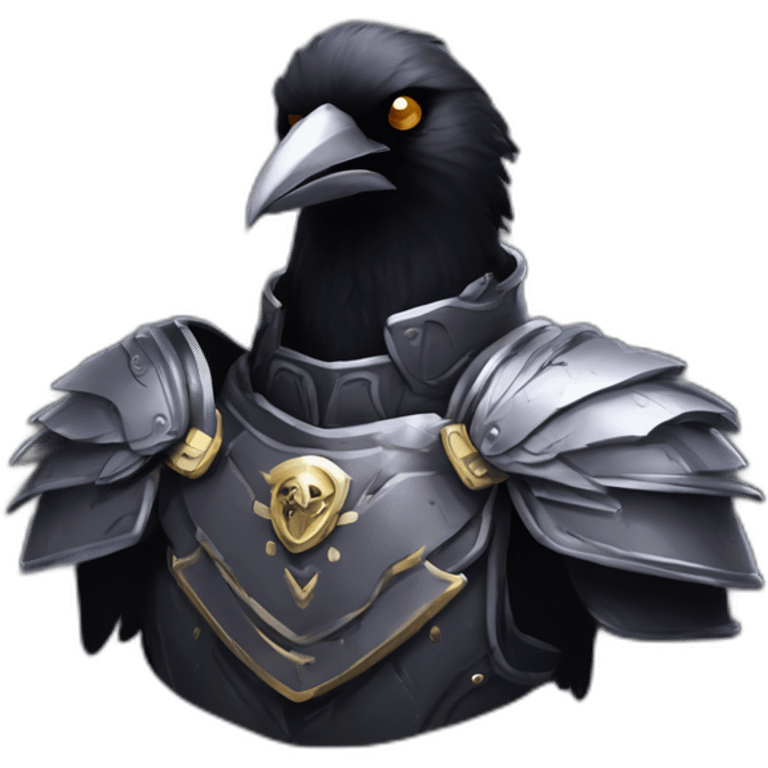 Raven, black armour, 40k, corax, beak emoji