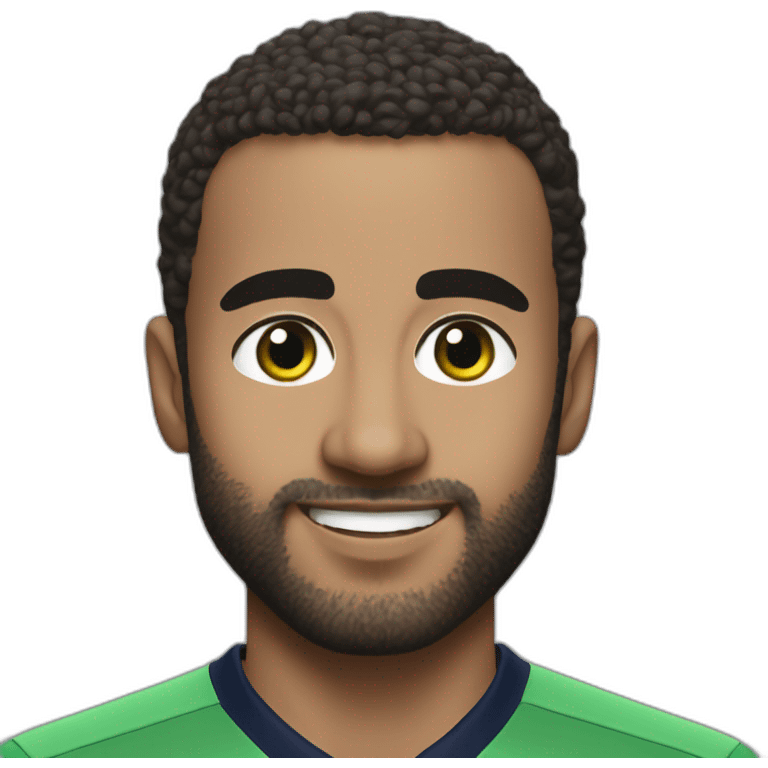 Lucas moura in a green tottenham jersey emoji