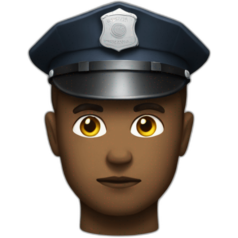 Thinking police emoji