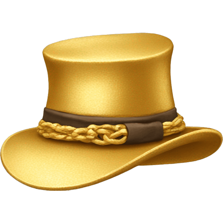 golden retwiwer in hat emoji