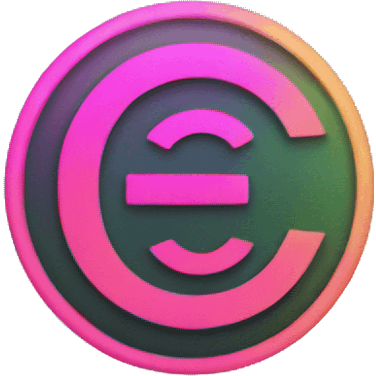 fluo color circle with letter C emoji