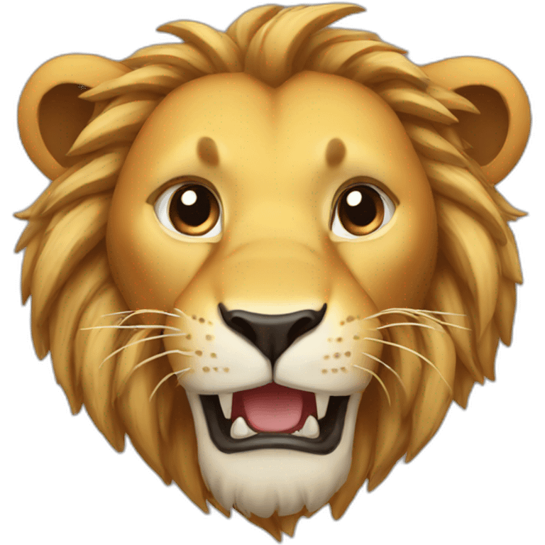 upside down lion emoji