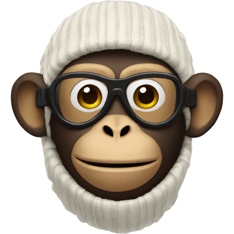 monkey with ski mask emoji