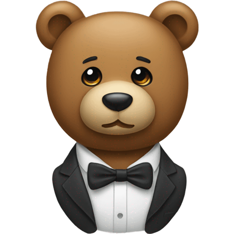 Teddy bear with a bow emoji