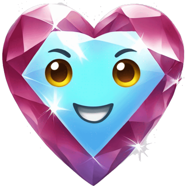 Heart with diamond emoji