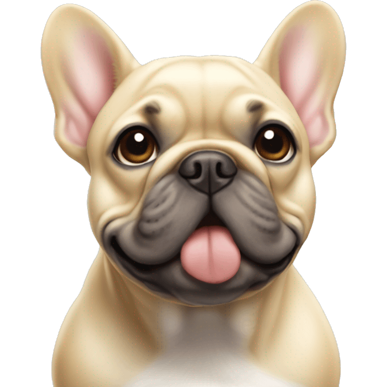 blonde french bulldog emoji