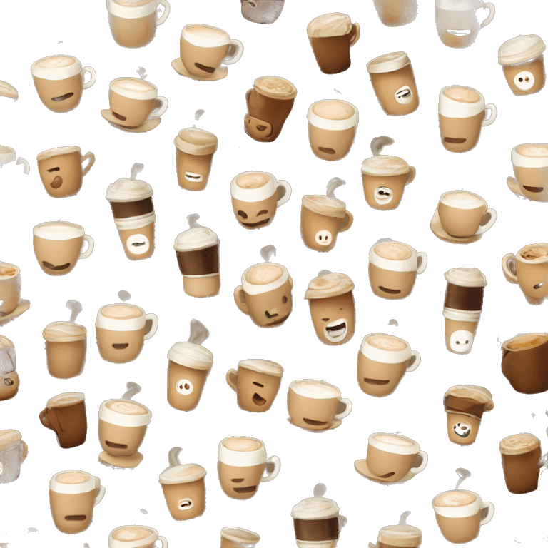 Happy coffe emoji