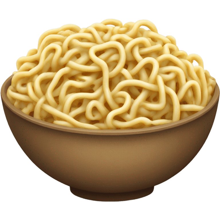 Bowl of noodles brain emoji