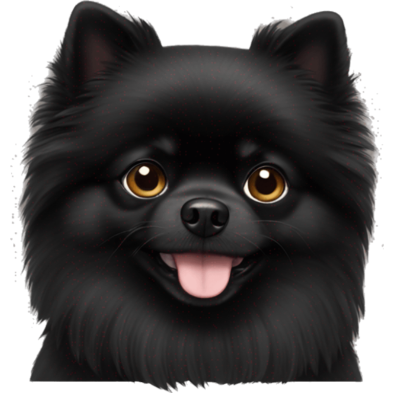 Black pomeranian emoji