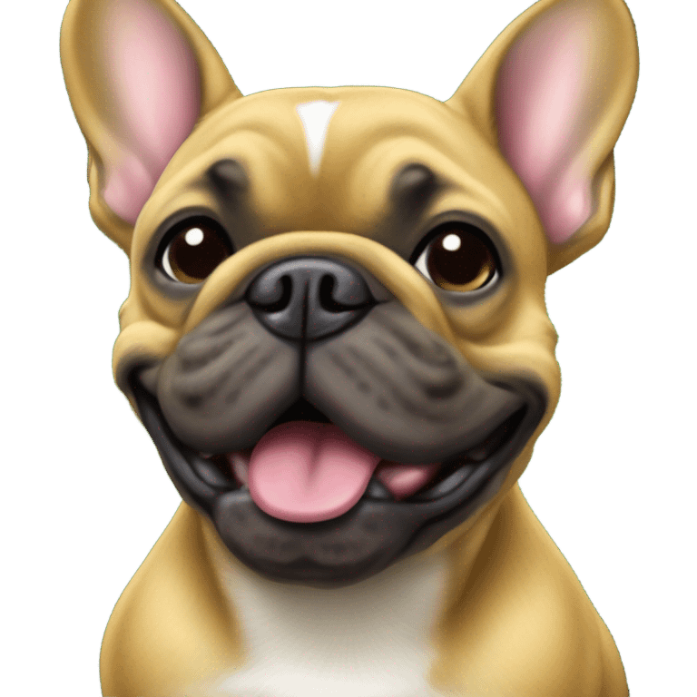 Fawn French bulldog Greenbay Packer Fan emoji