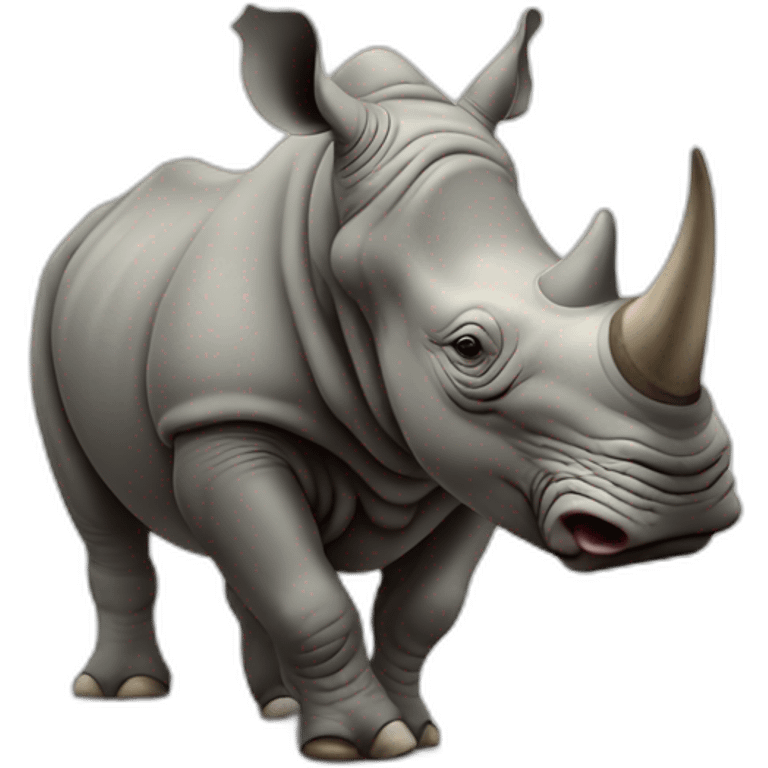 killed rhino emoji