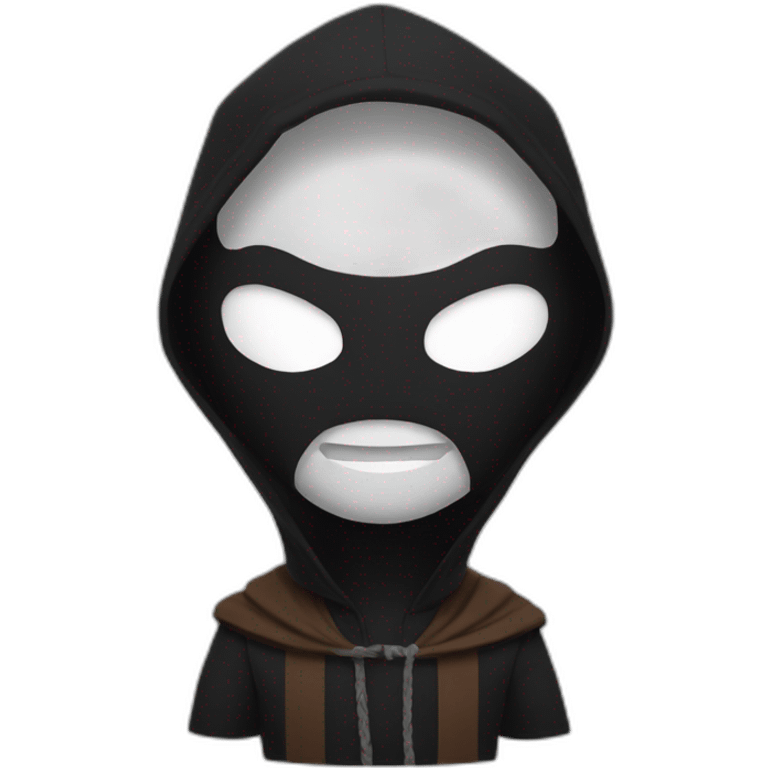 venom wearing monk hood emoji