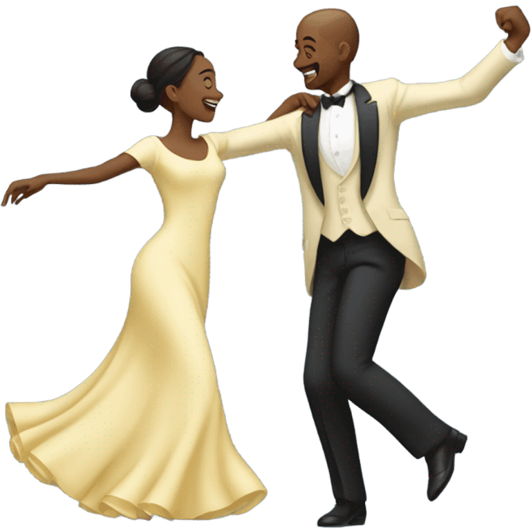 man and woman dancing  emoji