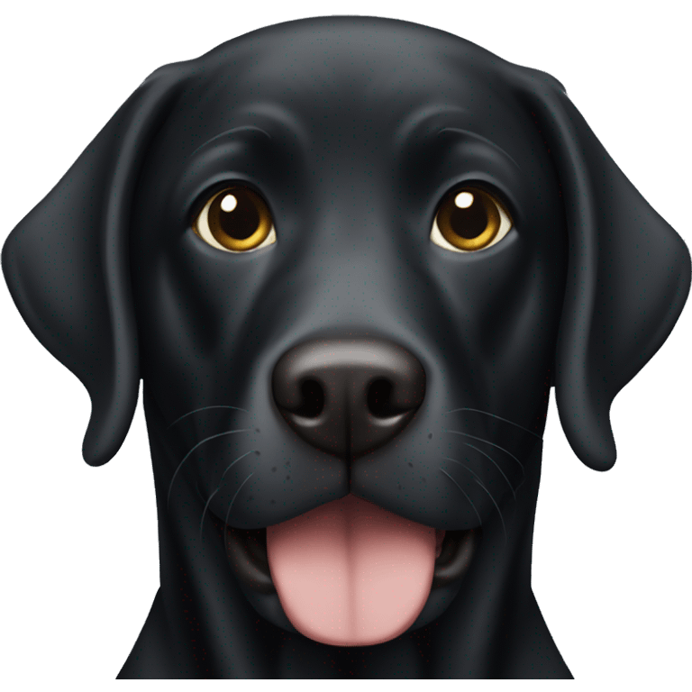 Black lab emoji