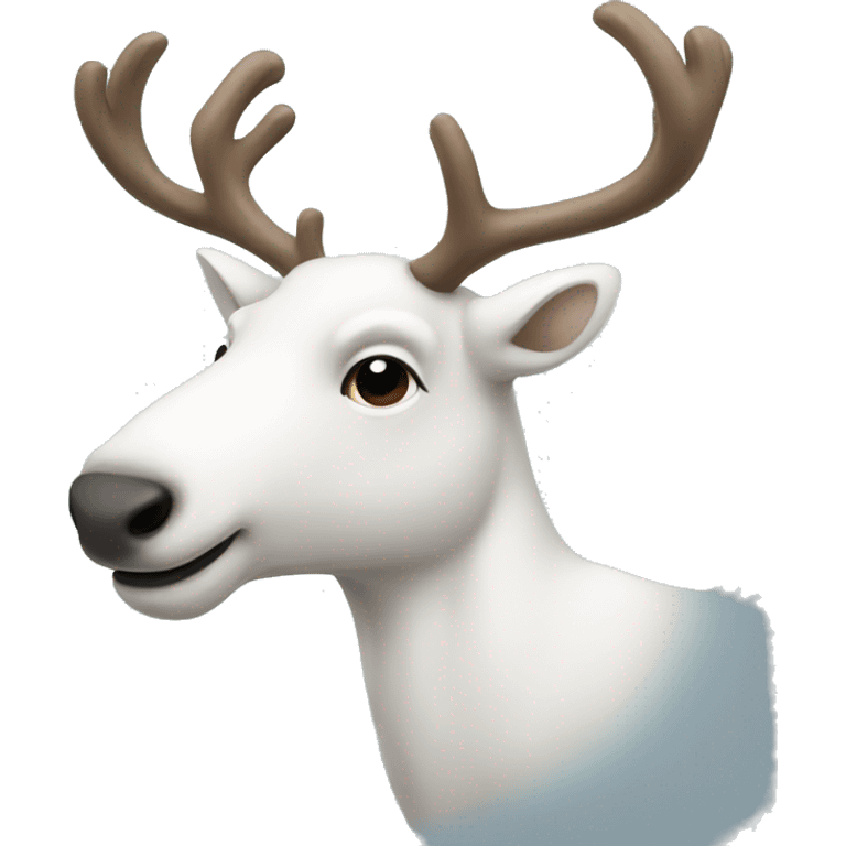 White reindeer emoji