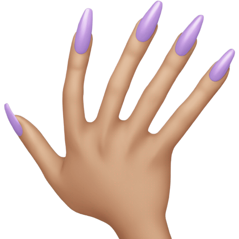 light purple nail color emoji