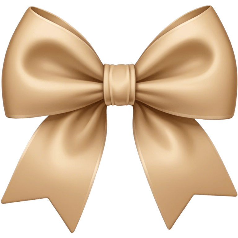 Beige bow emoji