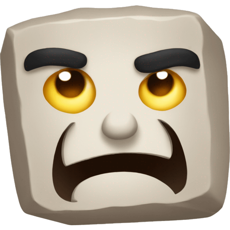 Angry tofu emoji