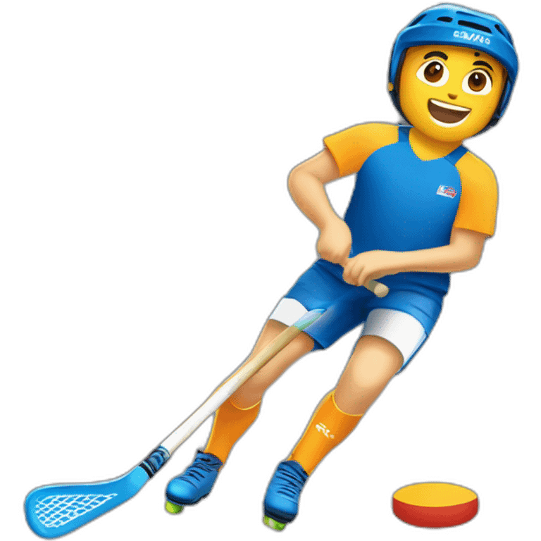 Canne de unihockey emoji