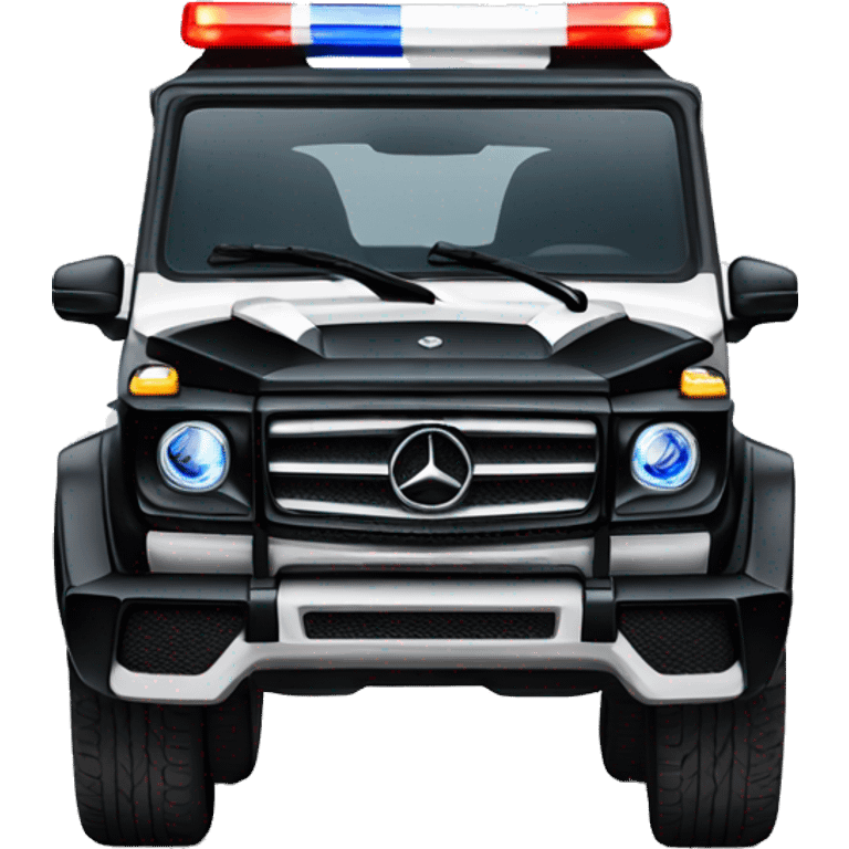 police Mercedes g-glasses  emoji