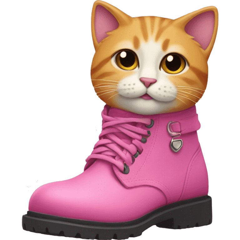 puss in pink boots emoji