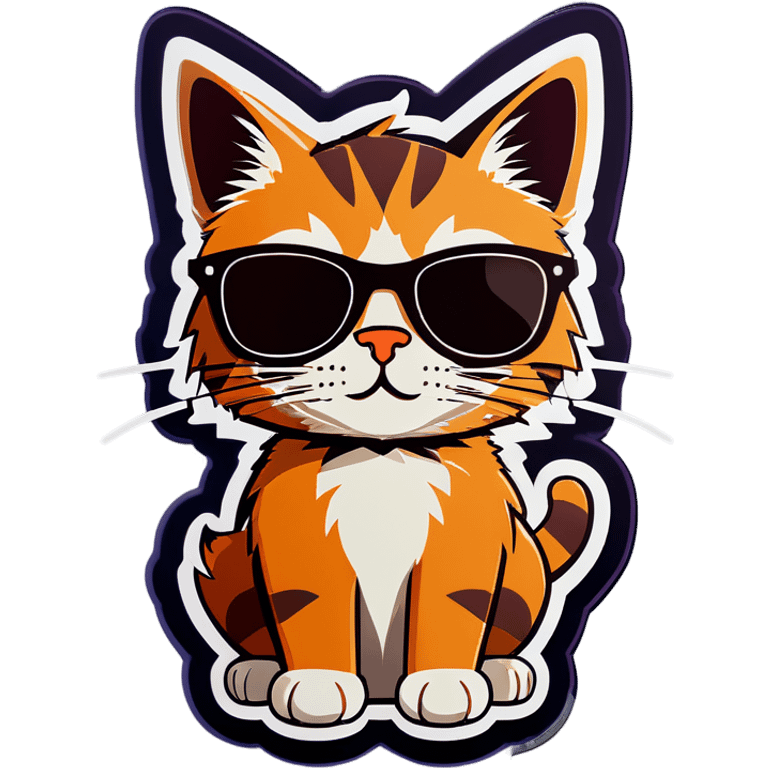 Cat with sunglasses emoji