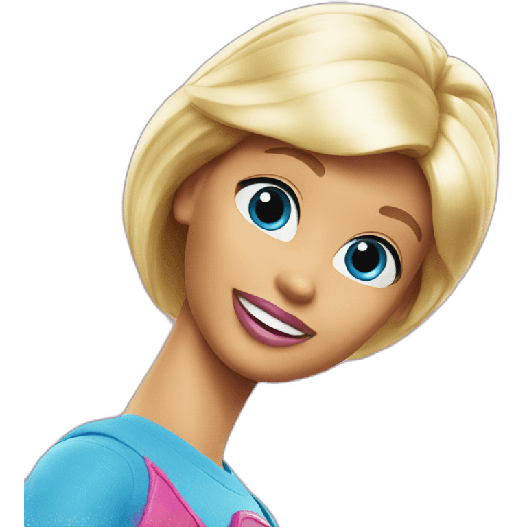 k blue letter logo from the barbie movie for ken emoji