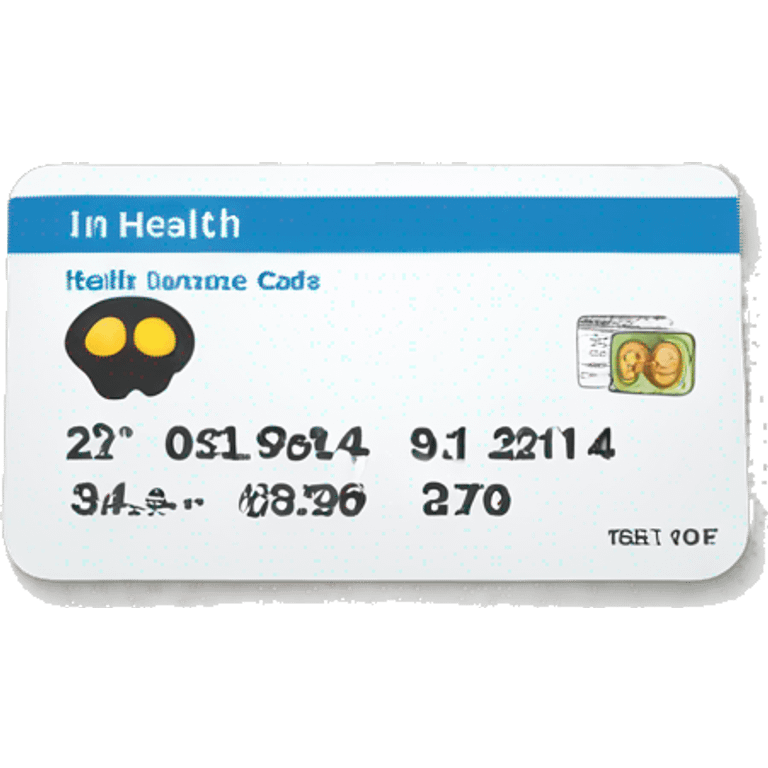 health insurance card emoji