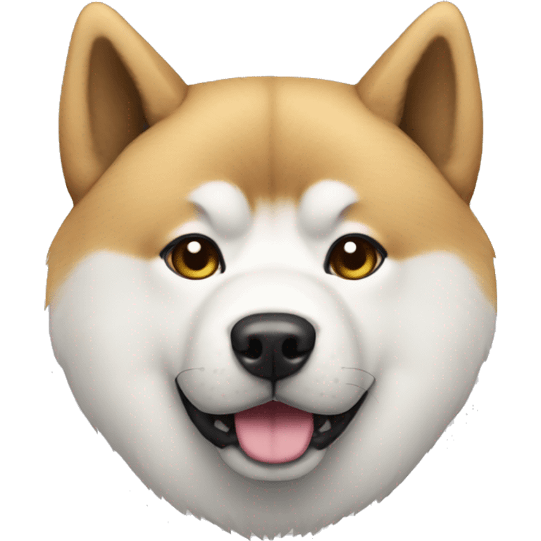 akita inu blanco emoji