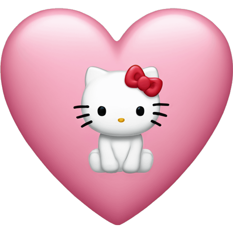 hello kitty heart emoji