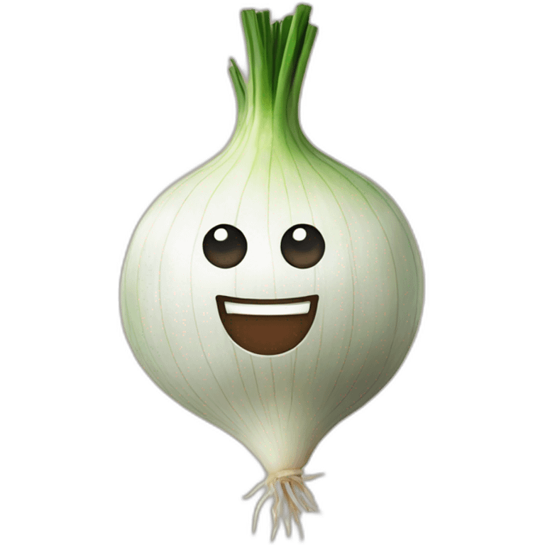 Onion with hand emoji