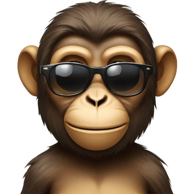 monkey wearing sunglasses emoji