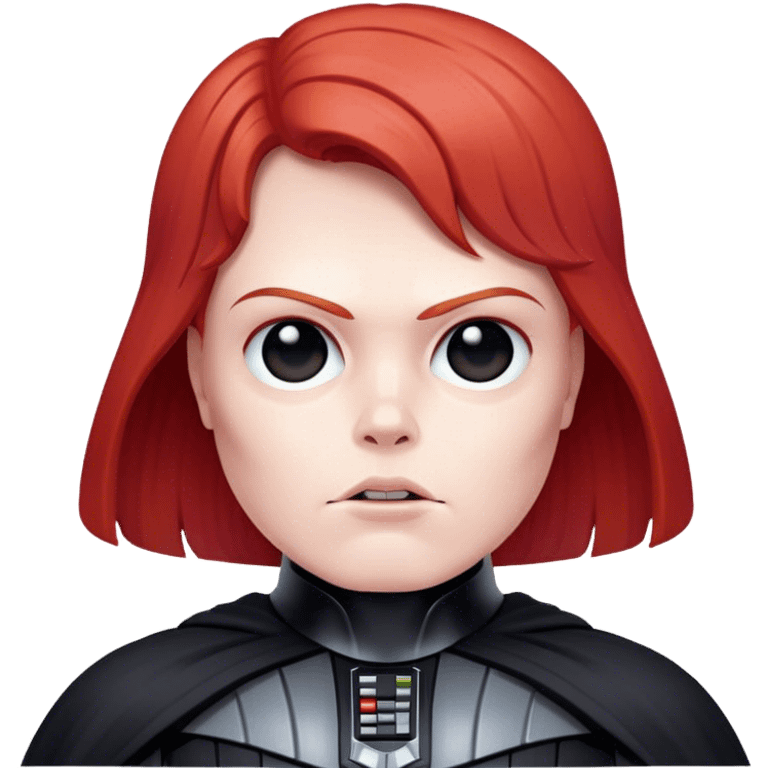 Darth Vader with red hair emoji