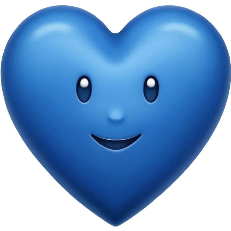 Dark blue heart with the words Have a Good Day in the middle emoji