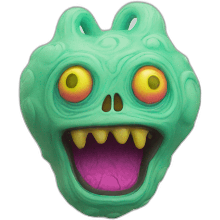 tibetan monster ghost alien fluorescent plasticine emoji