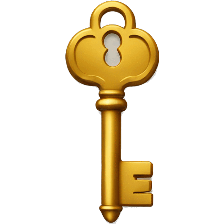 A gold key emoji