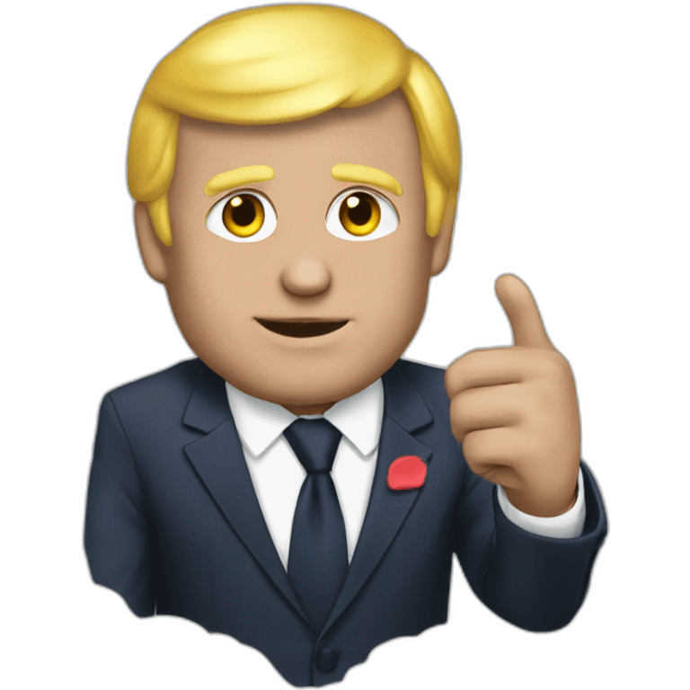 Macron sur trump emoji