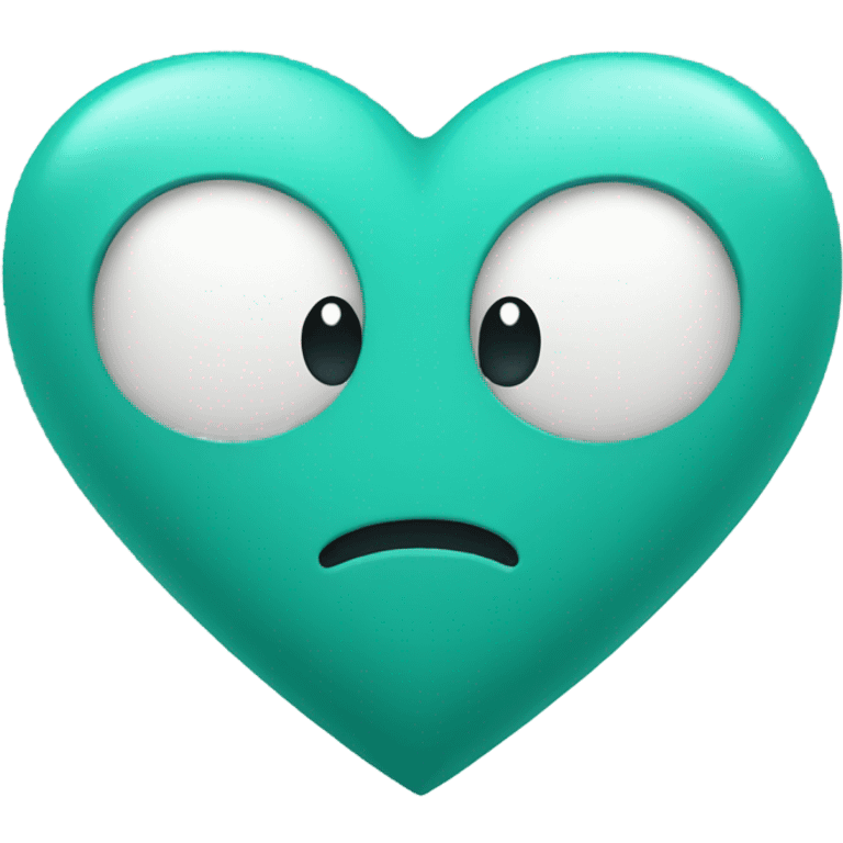 Teal heart emoji