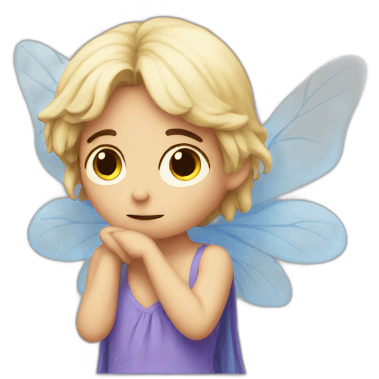 Sad fairy emoji