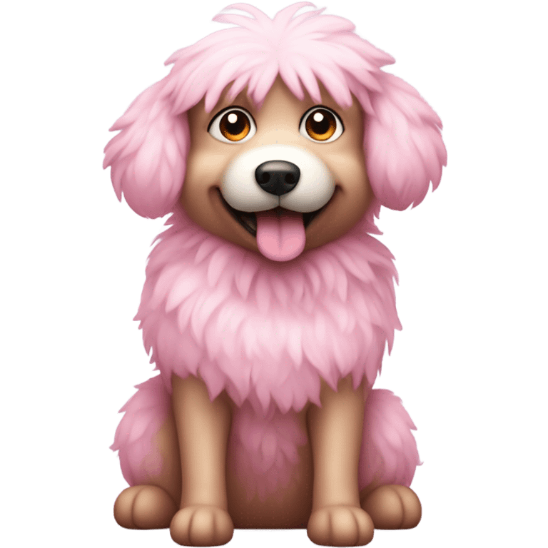 Dog pink emoji