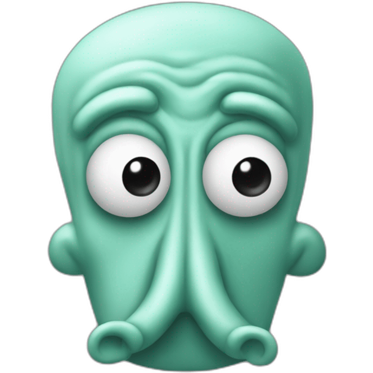 3D Emoji Squidward big nose from spongebob's emoji