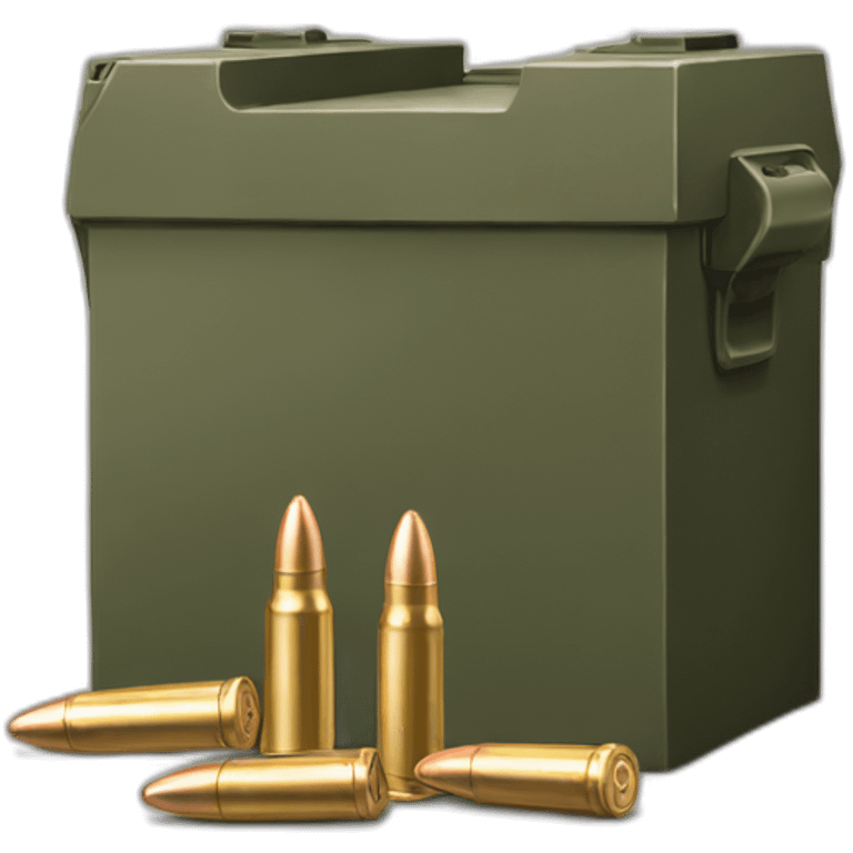 Ammunition box with bullet emoji