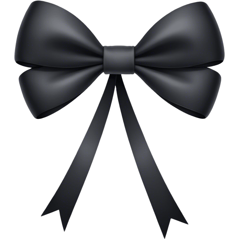 Black bow emoji