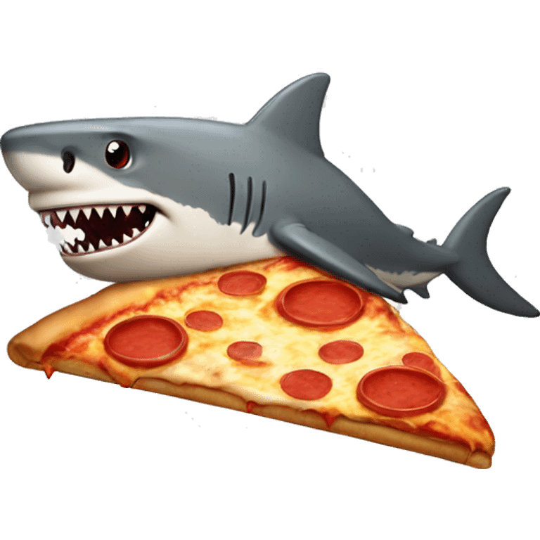 Pizza shark emoji