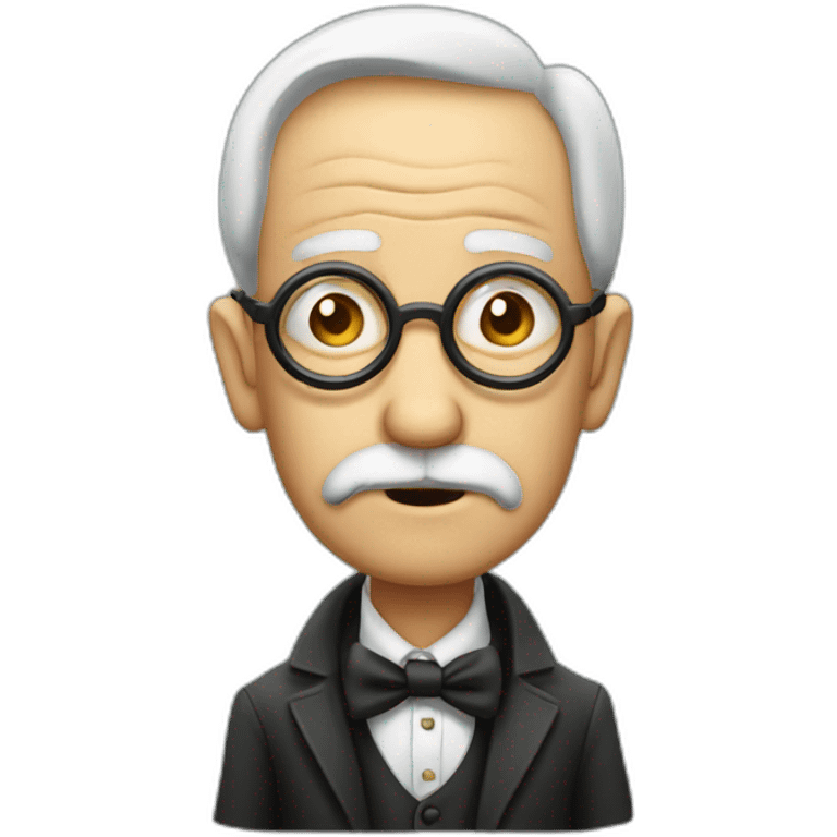 questioning old guy with a monocle emoji